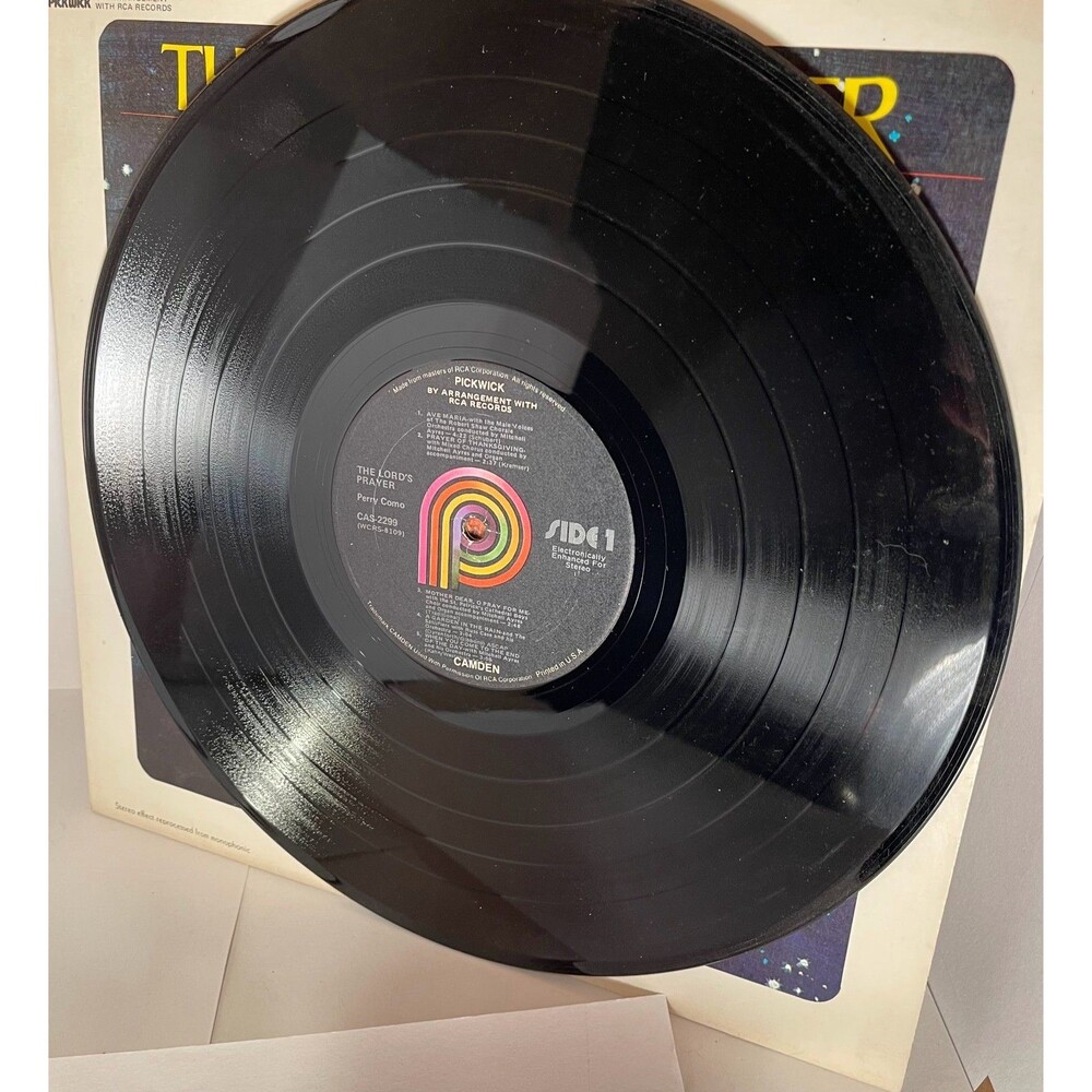 PERRY COMO ~ The Lord's Prayer FOLK RELIGIOUS GOSPEL Vinyl LP Record - Picture 4 of 4